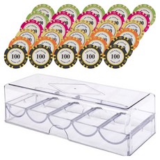 Hooni Gamble 拉斯維加斯撲克籌碼 C 5款 x 20p 套組, 1套, 混合色