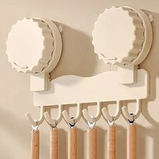 Shopping153 免鑽孔廚房收納掛架 21cm, 1個, 03 白色