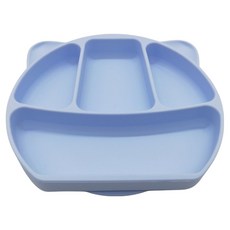 矽膠吸盤, 1組, 夕霧藍, 餐盤 + 防塵蓋