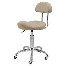 프리미엄 루쏘 승마안장형 등보조의자, 베이지, 1개