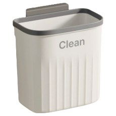 J-home 掀蓋式掛式廚房浴室垃圾桶 12L, 白色