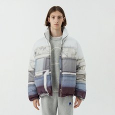 男款Photo Print寬版羽絨外套