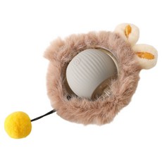 MAAH 고양이 토끼융털 혼자노는 자동 장난감 볼 SCB-03, 1개, 그레이