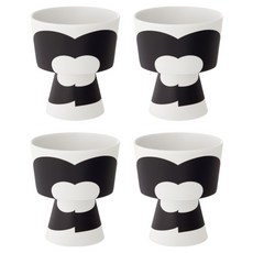 Dart Collective Momentual 幸運草限定版高腳杯 175ml, 霧面白色, 4個