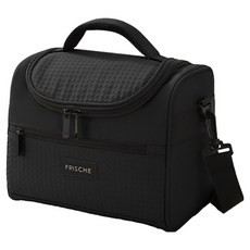 Alleophom 清新基本款肩背保冷袋, 黑色, 1個