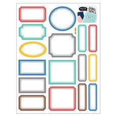 환타스틱스 데코스티커 포인트 네임라벨 테두리 GDT-8507, 2개, 믹스