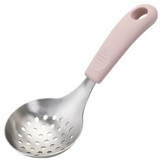 NEWVIA 304不鏽鋼迷你湯勺, 粉紅色, 1個