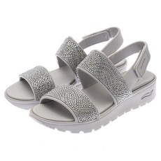 SKECHERS 女款 ARCH FIT FOOTSTEPS 涼鞋 111305GRY, 灰色, 25cm