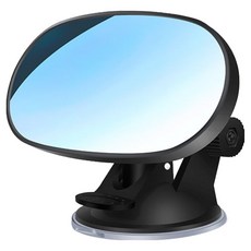 SOME'S MINE 輔助汽車座椅後視鏡 圓形吸盤式, 黑色, 1個