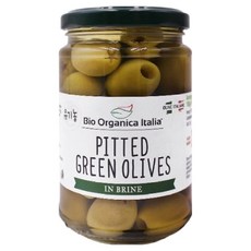 Bio Organica Italia 去籽綠橄欖, 1個, 280g