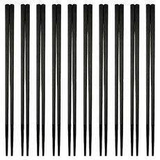 리빙메이트 온더키친 국산 업소용 사각 젓가락 240mm, 블랙, 10개, 젓가락 10p