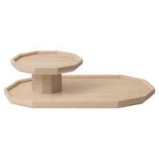 pana objects 暖木雙層托盤組, 原木色