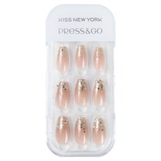키스뉴욕 프레스앤고 네일팁 세트, 선셋 피치, 1개