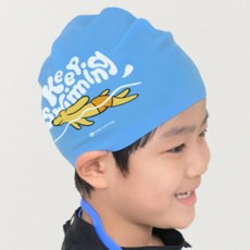 KeepSwimming 兒童款小狗浮潛泳帽, 1個, Pacific Blue