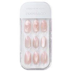 키스뉴욕 프레스앤고 네일팁 세트, 로맨틱 핑크, 1개