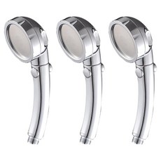 小麥購物 一鍵止水蓮蓬頭 Y725 170g, 3個, 銀色