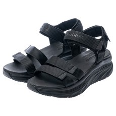 SKECHERS 女款 DLUX WALKER 涼鞋 119828BBK, 黑色, 26cm
