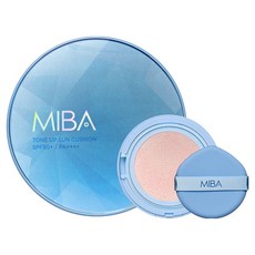 MIBA Miba 離子鈣爐甘石提亮精華大王防曬氣墊 SPF50+ PA++++ 25g + 補充裝 25g 套組, 1套