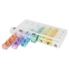 TRAVELON 1周藥品收納盒 七彩, 1個