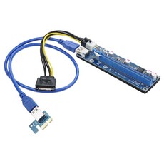 Coms PCI Express 比特幣挖礦專用轉換轉接卡 PCB 套件 PCI E 1X TO 16X, 1個, BT368