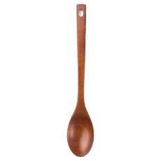 JAJU 옻칠 긴 원형 볶음스푼 31.5cm, 1개