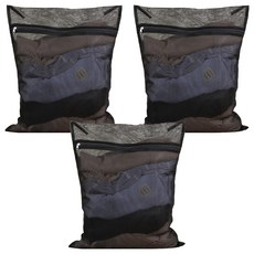 網眼洗衣袋 40 x 50 cm, 黑色, 3個