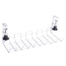 小麥購物 桌下收納架 L753, 1個, 白色