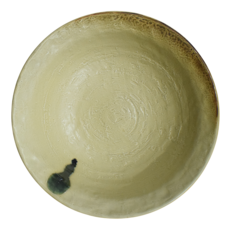 佐和陶瓷 黃石目點紋大缽 日本製 30.8 x 9.2cm 2.6L, 1個, 土黃色