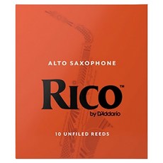 D'Addario Rico 橘盒中音薩克斯風竹片 Unfiled 3.0號, 10個