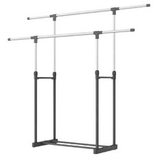 Titan 美型移動式雙桿衣架 上下左右伸縮, 混合色