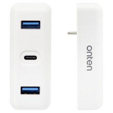 onten 歐騰 USB 3.1 Type C 轉接器 Type C 1埠USB 3.0 2埠 高速充電 連接埠擴充 資料傳輸, 1個, FW765