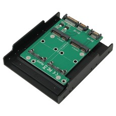 Coms SATA 轉接器 mSATA 2埠轉SATA 22P SATA 7P 3.5吋支架, 請參考詳情頁, 請參考詳情頁