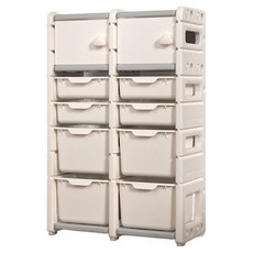 lilikoko 哩哩摳摳 1號收納架, 5層, 組合4 暮雲灰