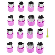 Kblance 簡易餅乾蔬菜切割器 8件組 32 x 40 x 45 mm, 2套, 紫色