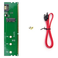 MAIWO 麥沃 Coms DDR3 轉換器 M.2 NGFF SSD Key B 轉 DDR3 SATA 7P 轉接卡 SATA 傳輸線, KS166