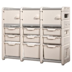 lilikoko 哩哩摳摳 1號收納架, 4層, 組合6 暮雲灰