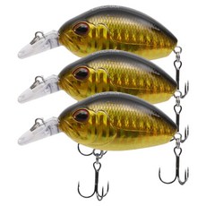 SAPA 淡水釣魚 Double Kill 鱸魚曲柄路亞 DKC-50F, 3個, K022