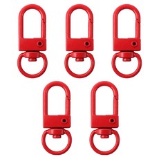 리코즈 컬러 D링, 빨강, 5개