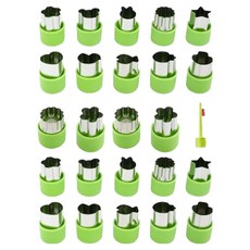 克布朗斯 簡易餅乾蔬菜切割器 12件組 32 x 40 x 45 mm, 綠色, 2套