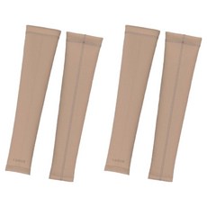 LUDIS 男女通用戶外透氣抗UV涼感袖套組 手腕型 LUPDUA01, 2個, 膚色