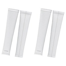LUDIS 男女通用戶外透氣抗UV涼感袖套組 手腕型 LUPDUA01, 2個, 白色