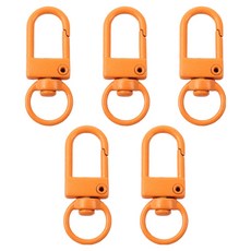 리코즈 컬러 D링, 주황, 5개