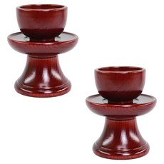 Namwonmoggi 名品南原 工藝師 文化財 水曲柳木酒杯 + 杯座套組, 2套