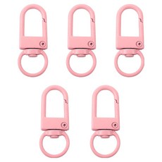 리코즈 컬러 D링, 분홍, 5개