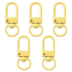 리코즈 컬러 D링, 노랑, 5개