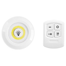 컴스 마트 LED 3W 램프 + 무선 리모컨 세트 BB837, White