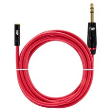 HDtop 3.5 母 TO 5.5 公 立體聲線材 紅色 HT-TP1952, 3m, 1個