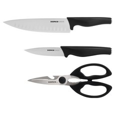 DORCO 多可樂客 不沾黏餐具3件組, 1個, 主廚刀(1P) + 水果刀(1P) + 剪刀(1P)