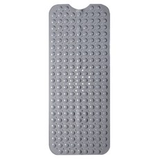 新錸家居 浴室吸盤防滑墊 長形地墊, 1個, 灰色
