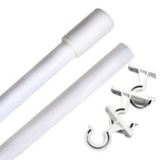 Altri 純色窗簾桿套組, 白色